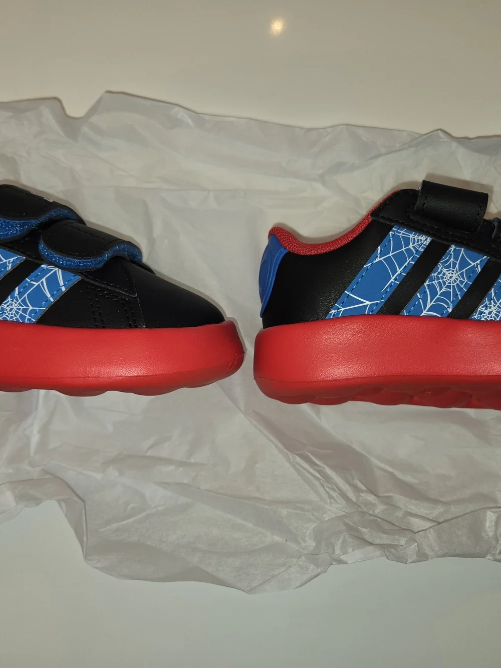 adidas Kids Black and Red Spider-Man Velcro Sneakers - Picture 2 of 3
